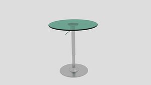 3D model otto adjustable bar table