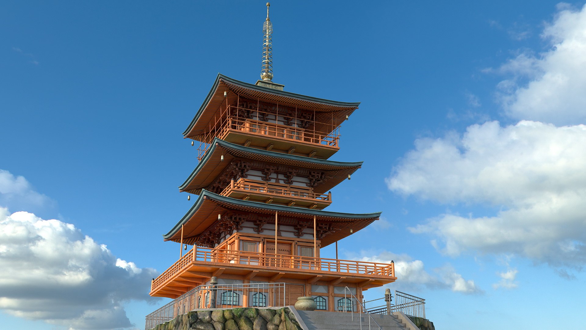 3D japanese temple story pagoda https://p.turbosquid.com/ts-thumb/sD/2dU5hb/R5Fn4hUZ/japanesetemplethreestorypagodaseigantoji3dmodel009/jpg/1589690909/1920x1080/fit_q87/f290e4d333a6678e2cc7d934bacc18168c29c0c7/japanesetemplethreestorypagodaseigantoji3dmodel009.jpg