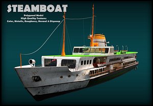 3D istanbul steamboats model