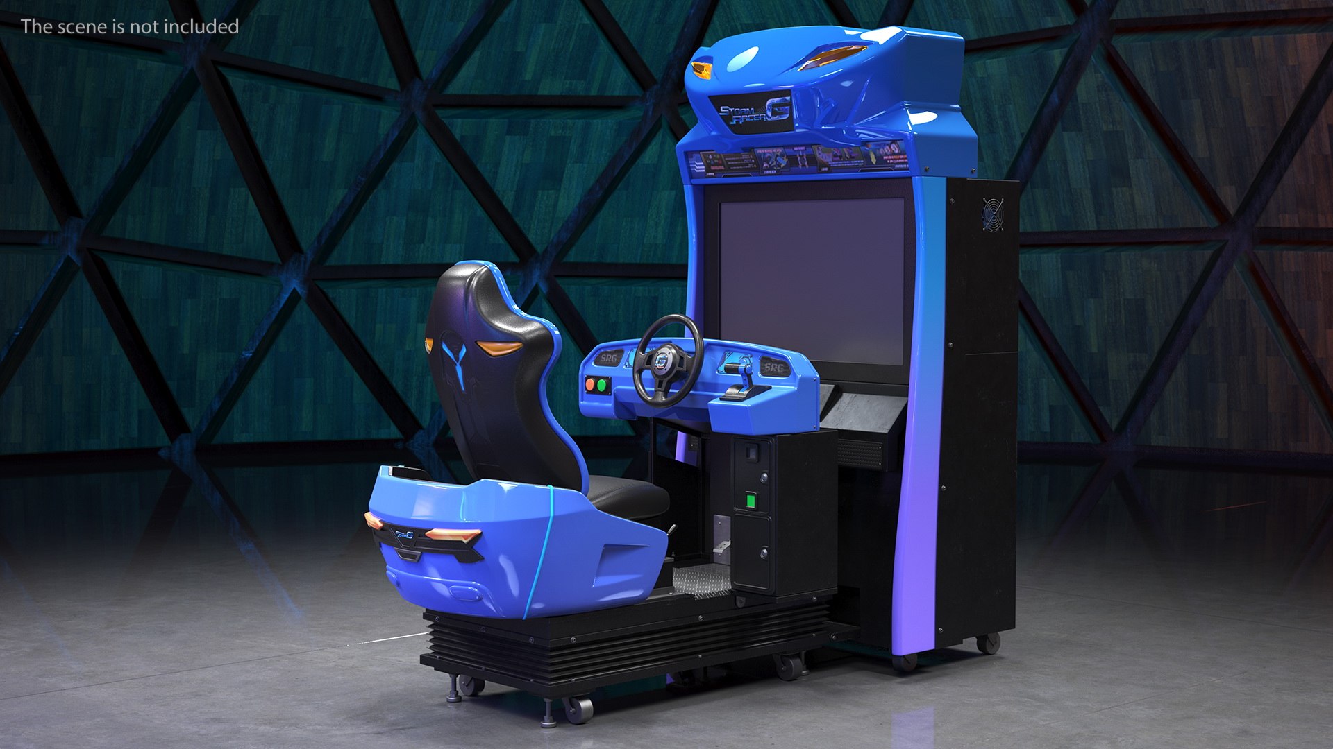 Storm Racer G Motion Deluxe Driving Arcade Machine Off 3D