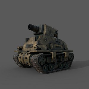 Small tank 3D model
