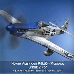 3d north american - petie model