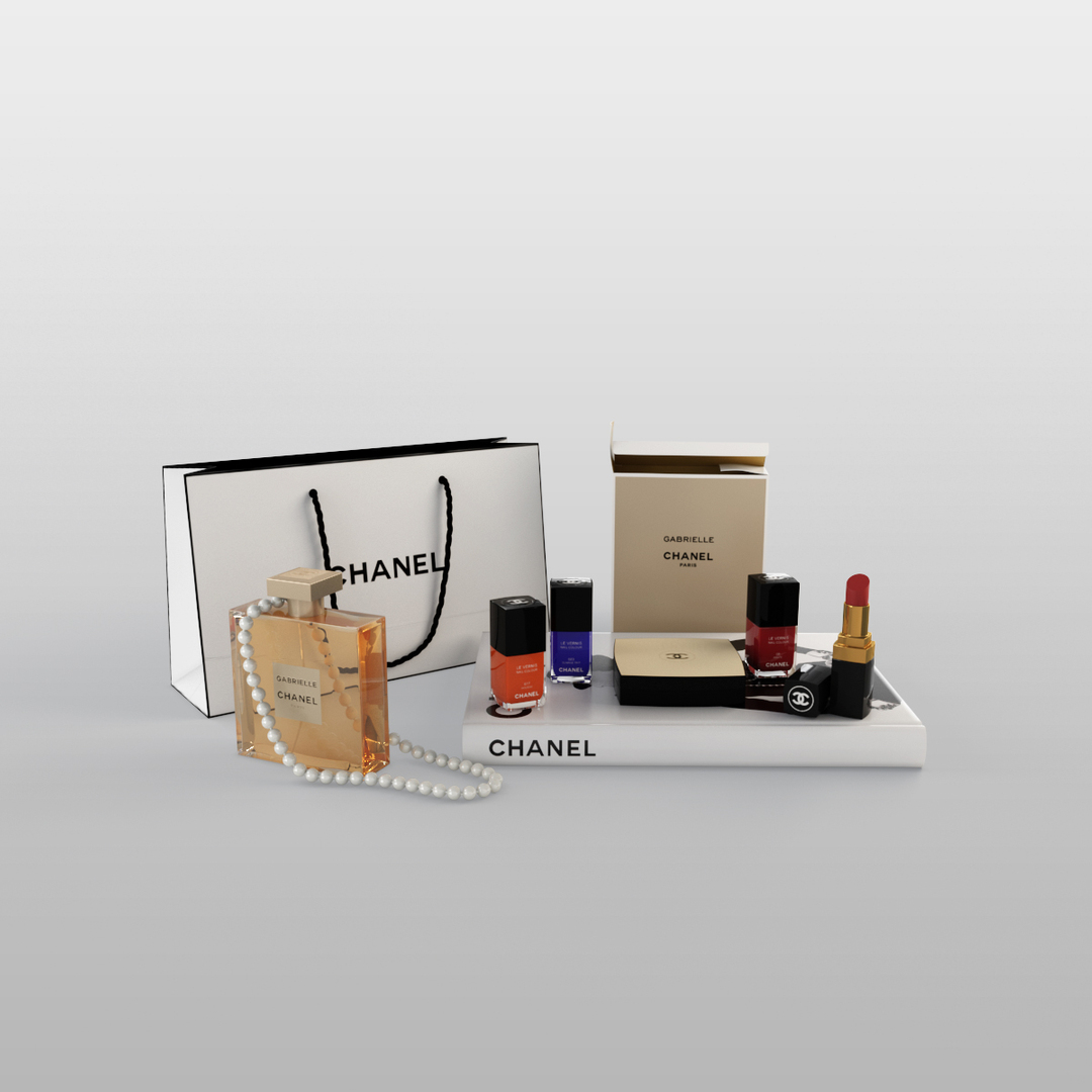 3D chanel cosmetics set - TurboSquid 1225089