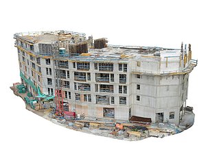 The building is under construction