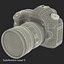 digital camera canon eos 3d model