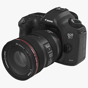 digital camera canon eos 3d model