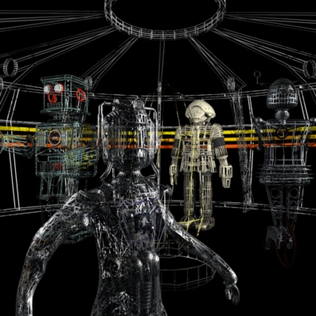 3ds Max Sci-fi Scene Robots