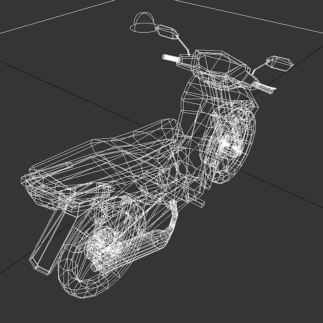 Moped Motorcycle Sepeda Motor Bebek 3D Model - TurboSquid 1752051