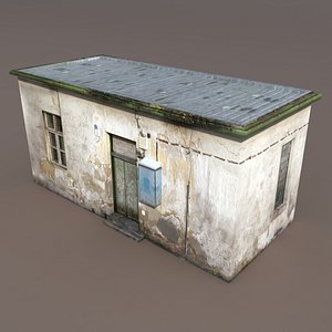 3d model of derelict building exterior