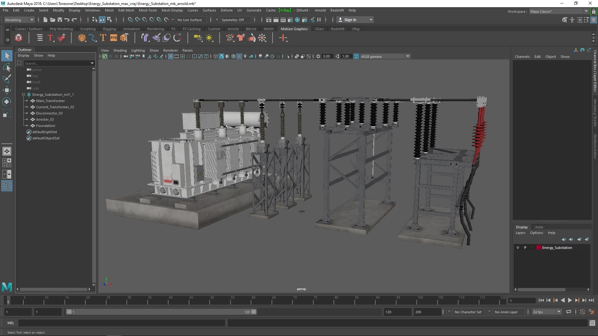 Energy Substation 3D Model - TurboSquid 2290768