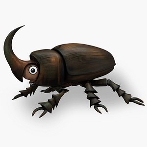 Dung beetle dung beetle longicorn beetle insect 3D