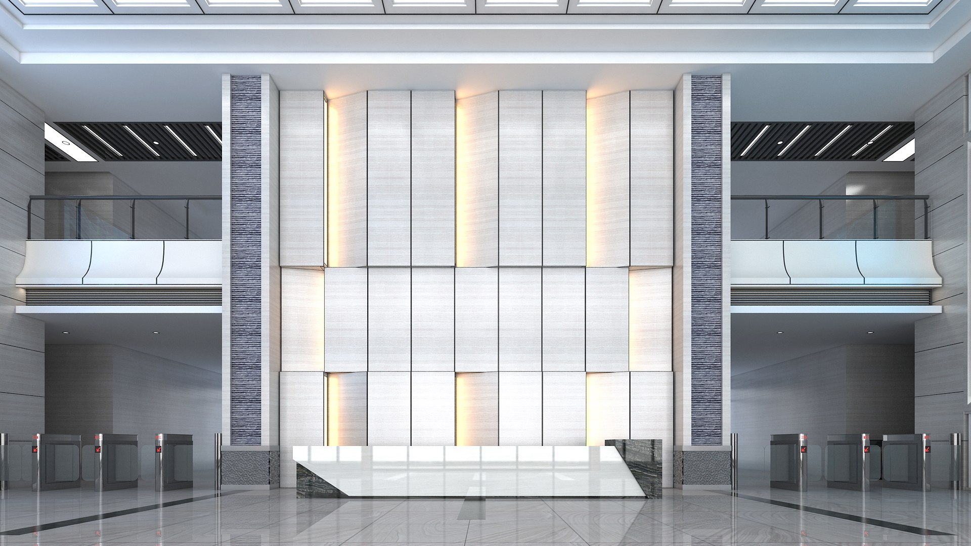 3D Modern Hall 23 - TurboSquid 2114379