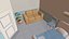 Chambre médicale de dessin animé