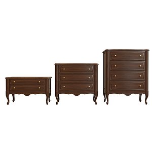 uvw chest drawers 3D