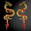 3D Mythical Dragons Rigged for Maya Collection model