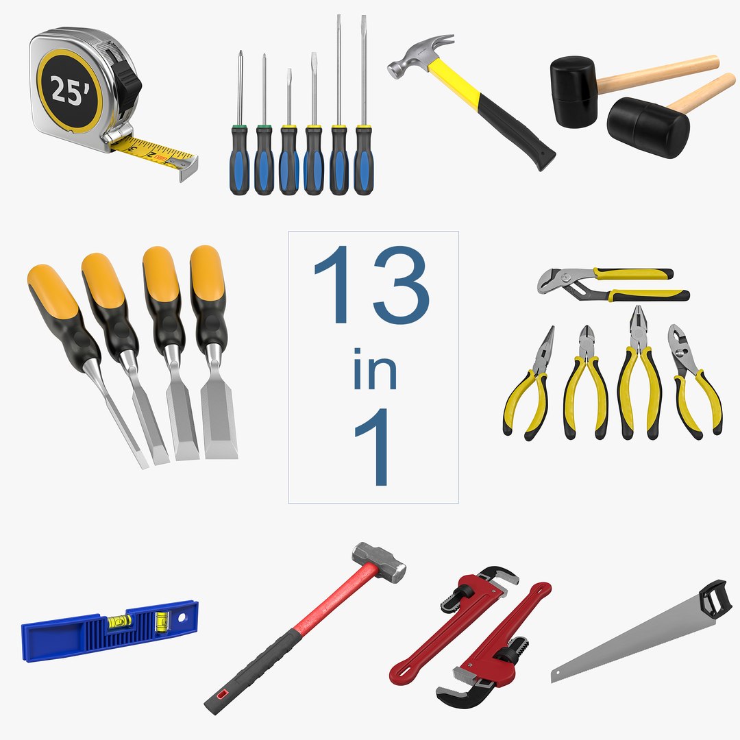 Tools 3D Models Collection 3D model preview