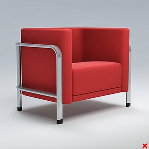 3d model armchair chair