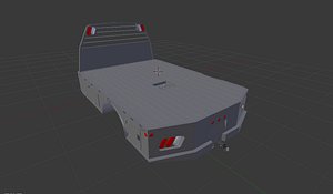 3D long wheel based truck model