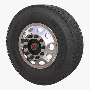 Truck Front Wheel 3D Model