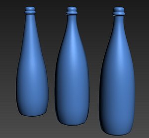 modelfood bottle glass 3d max
