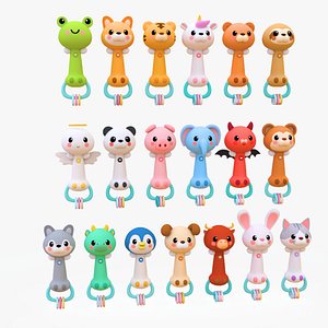 Stylized Rattle Toy Pack 01