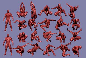 22 Spider man full body poses