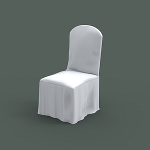 White banquet chair