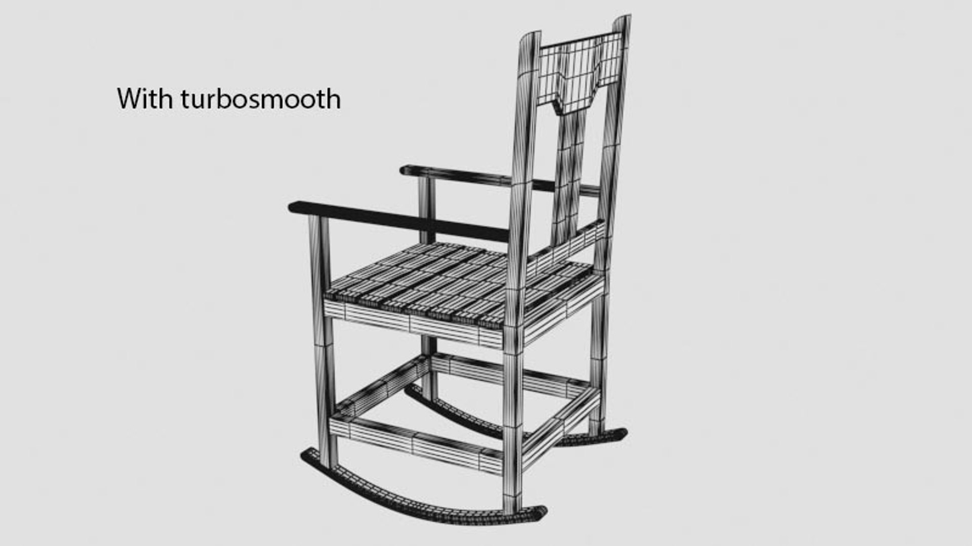 3D Wooden rolling chair TurboSquid 2084039