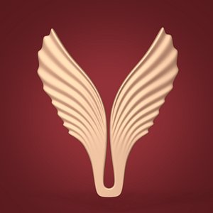 3D Abstract Eagle Figurine model