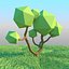 Low poly tree sample
