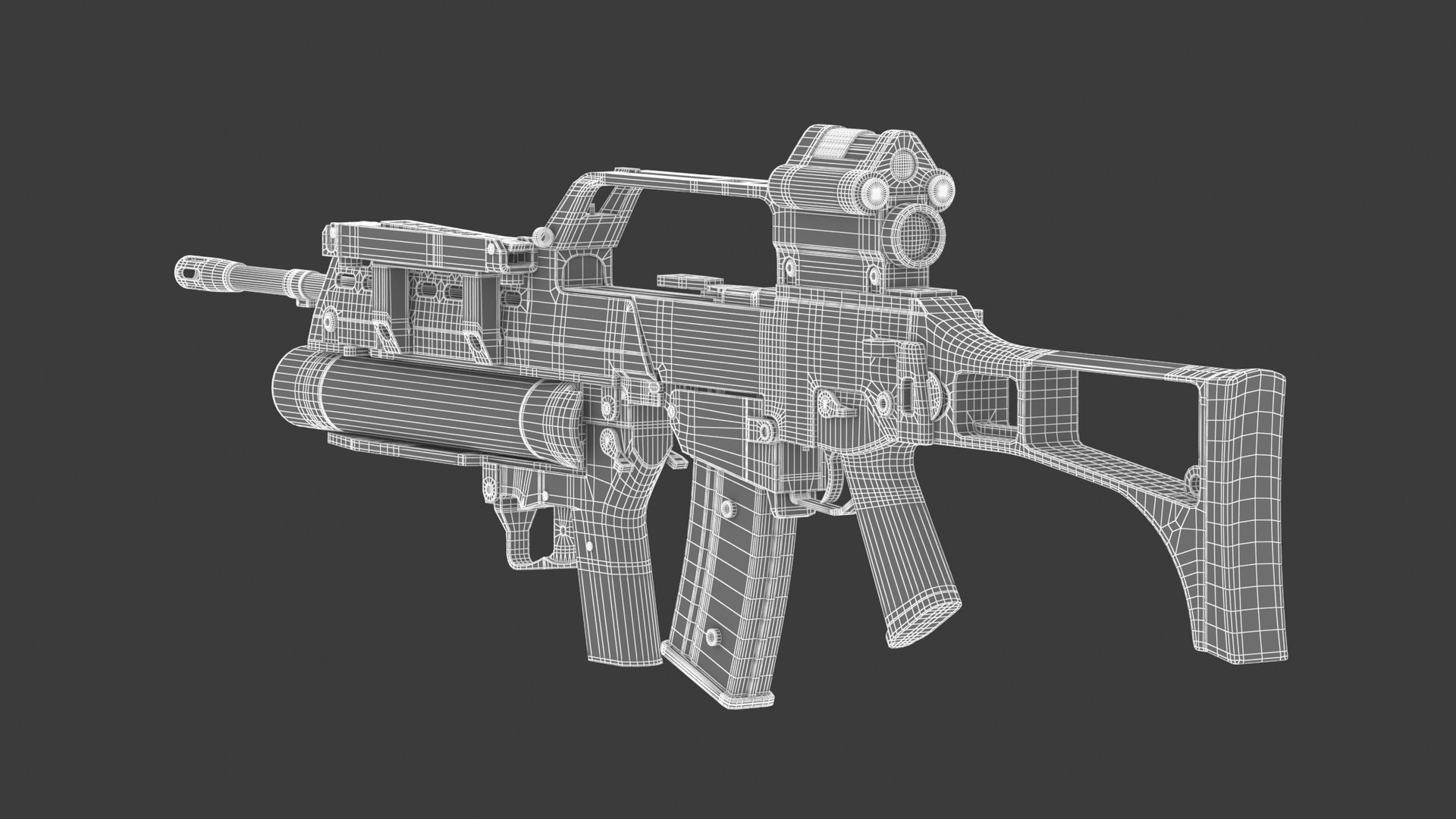 Heckler Koch AG36 Grenade Launcher 3D - TurboSquid 1992308