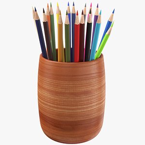 3D real pencil holder
