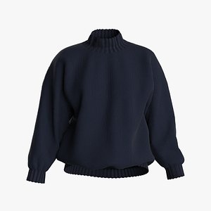 Female knit long sleeve 3D