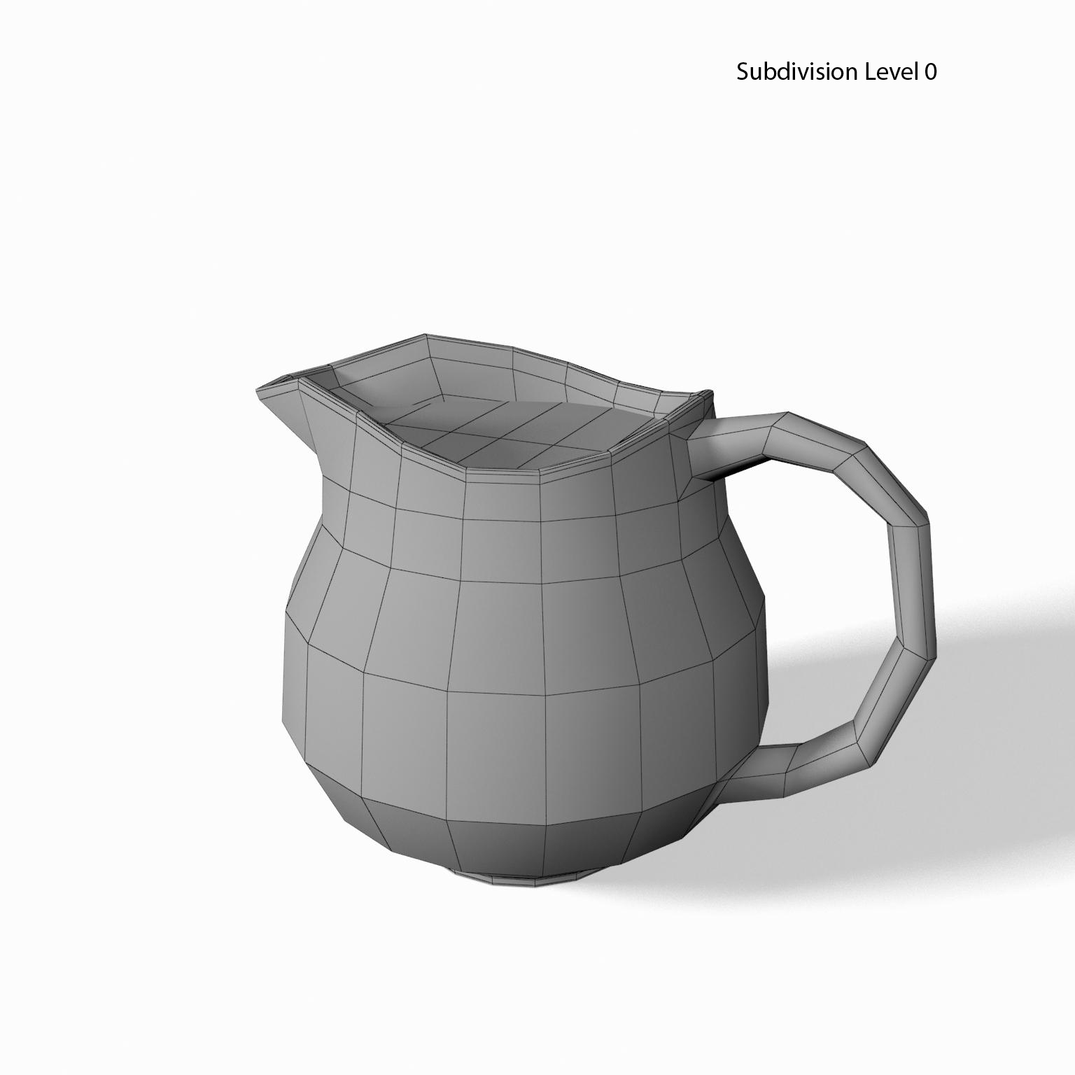 3d milk jug model