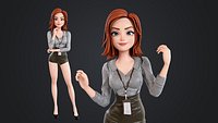 Cartoon Business attire for women
