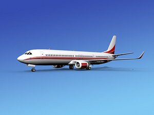 737-900er 737 airplane 737-900 3d 3ds