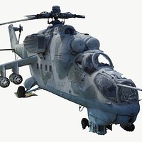 Mi-24 Attack Helicopter Photogrammetry Scan