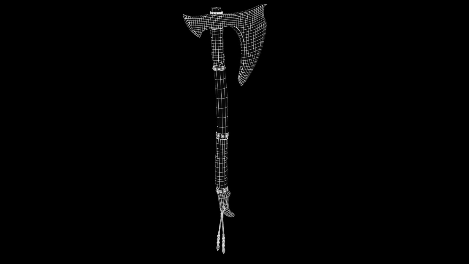 Ancient Crescent axe 3D model https://p.turbosquid.com/ts-thumb/sD/yjOzY1/Mf/wireframe_01/jpg/1721818689/1920x1080/fit_q87/f7b42b688017ba6d49ced670b9d7768bcad85a43/wireframe_01.jpg
