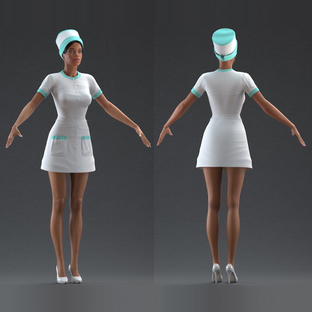 light skin black nurse 3D model https://p.turbosquid.com/ts-thumb/sE/3dyXqr/6QJ5sB0v/light_skin_black_nurse_rigged_lxo_00/jpg/1608123059/1920x1080/fit_q87/9e275fd2fe385ef342a73e460f27d35b7f82fd87/light_skin_black_nurse_rigged_lxo_00.jpg