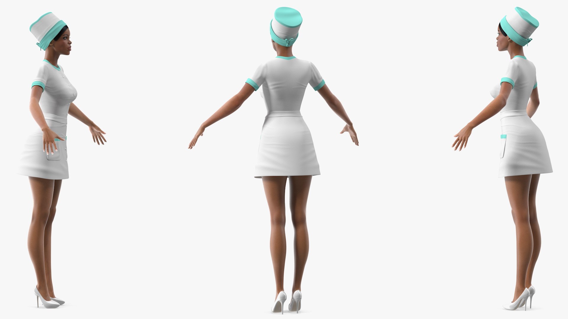 light skin black nurse 3D model https://p.turbosquid.com/ts-thumb/sE/3dyXqr/Tt75Vddc/lightskinblacknurserigged3dmodel016/jpg/1606546636/1920x1080/fit_q87/c938dfd94fd2f26e7532c450429995bce9af253b/lightskinblacknurserigged3dmodel016.jpg