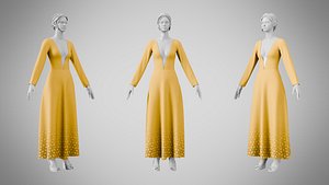 3D Dress 35 Amber