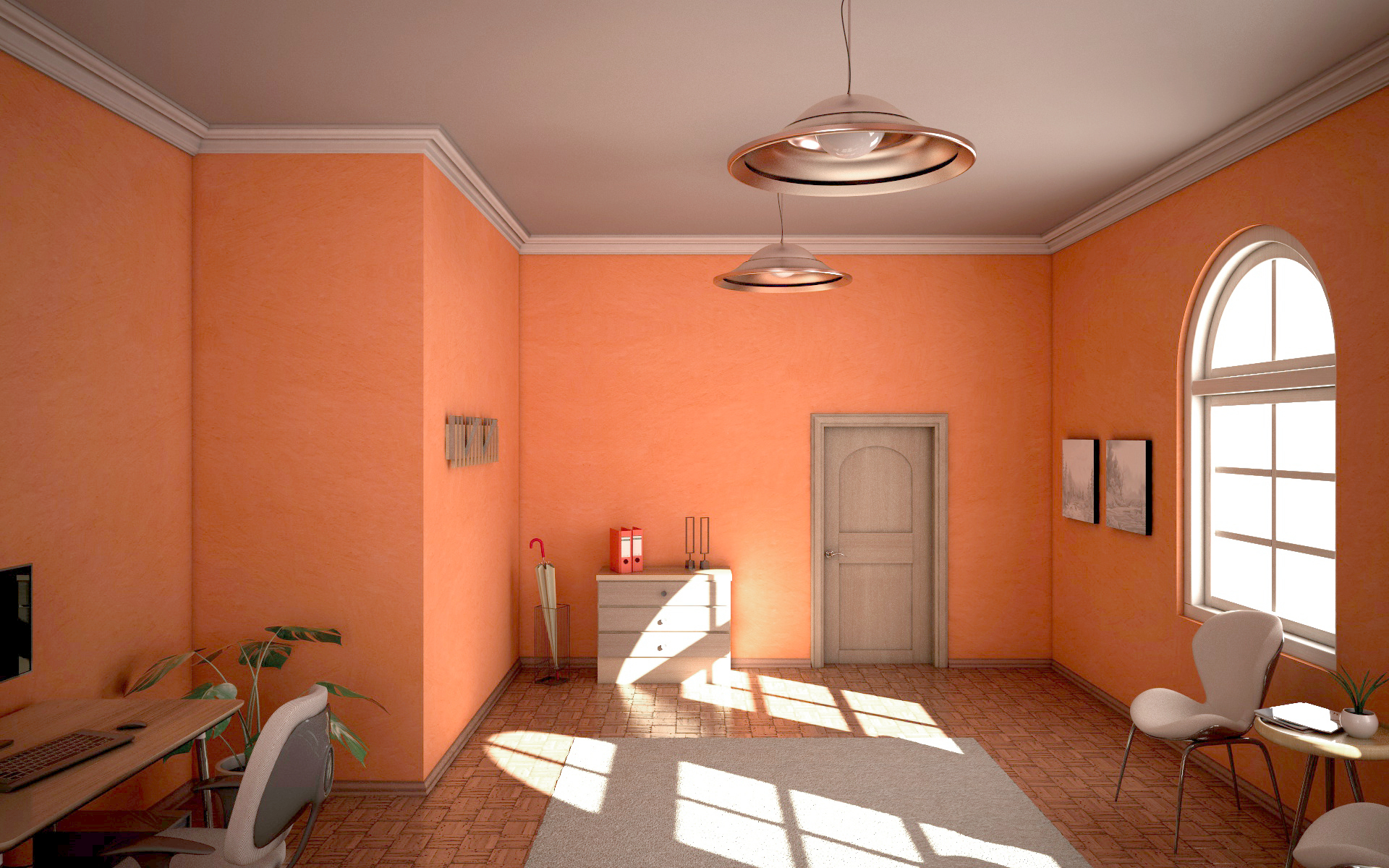 3D Office Corner model TurboSquid 1732671