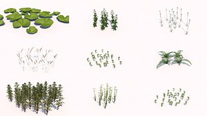different plants 3d 3ds