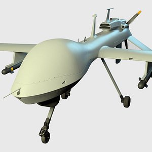 3D UAV MQ-1C Gray Eagle PBR model