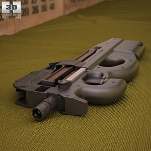 Arma de jogo P90 Modelo 3D $39 - .3ds .blend .c4d .fbx .max .ma .lxo .obj -  Free3D