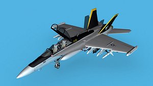 3D Boeing FA-18F Super Hornet V14 model