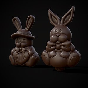 Two Mould Easter Bunnies