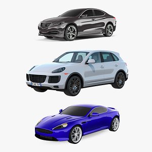 luxury cars 2 3D model