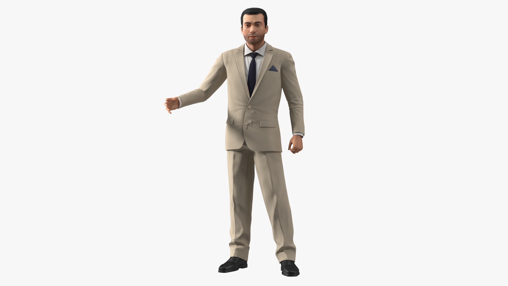 Businessman Rigged 3D model preview