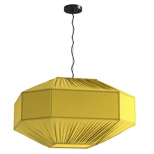 Ruemmler Pendant fixture Honey Silk 3D model